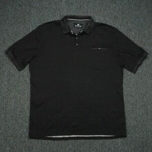 Buttercloth Shirt‎ Mens XXL Black Short Sleeve Polo Lightweight 2XL